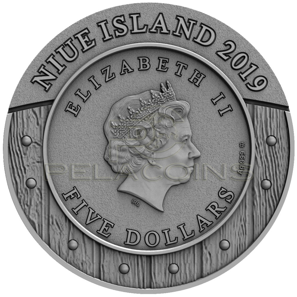 Niue Island 2019 5$ Woman Warrior AMAZONS 2oz