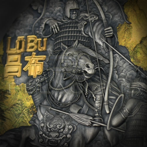 Niue 2019 5$ LU BU Warriors of Ancient China 3oz