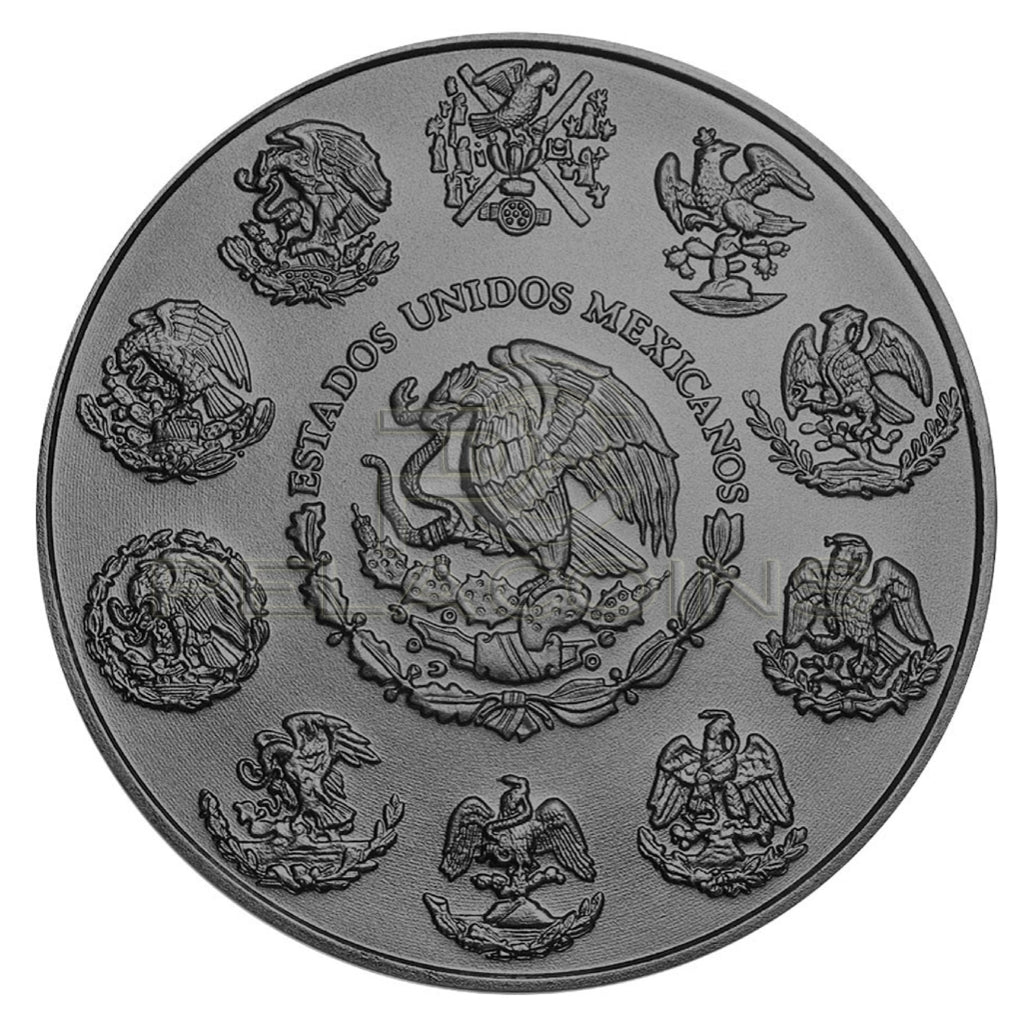Mexico 2021 1 onza Libertad - Día de los Muertos III 1oz Ruthenium colored Silver Coin