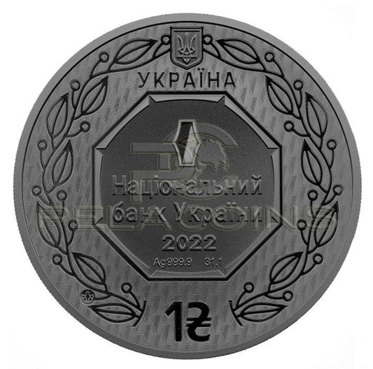 Ukraine 2022 1 Hryvnia WARSHIP MOSKVA INCIDENT 1oz