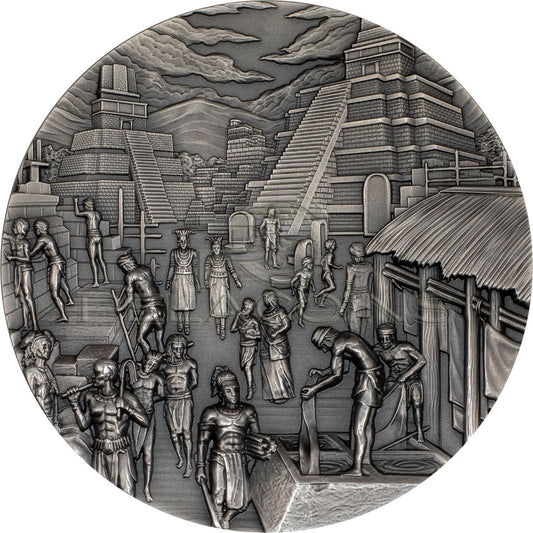 Palau 2023 10$ Mayans Tikal & Warrior - Lost Civilizations 2oz Silver Coin