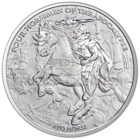 Carpathians 2024 5 Thalers Four Horsemen of Apocalypse - Red Horse 1oz