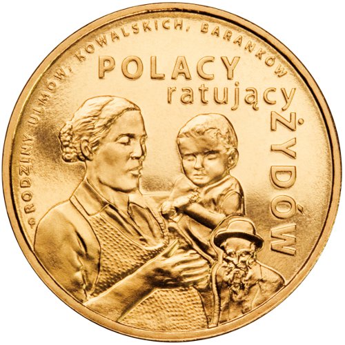 2 zł, Polacy ratujący Żydów - rodzina Ulmów, Baranków, Kowalskich, 2012