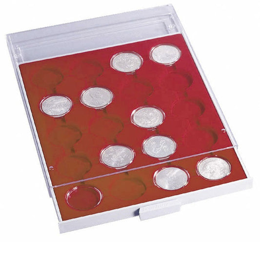 Kaseta MBG CAPS 32 na monety 10 zł w kapslach + szuflada w kolorze szarym