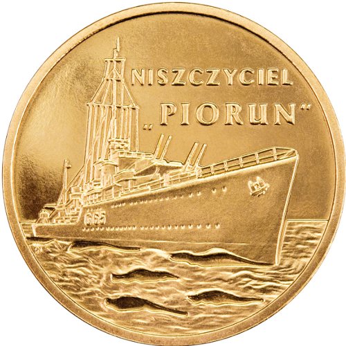 2 zł, Polskie okręty - Niszczyciel Piorun, 2012