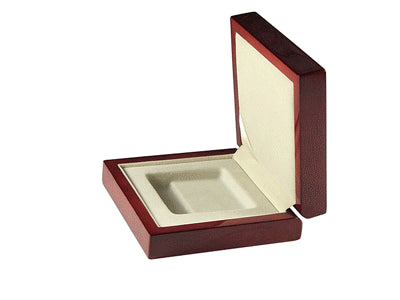 Drewniane pudełko na monetę w kapsule typu QUADRUM