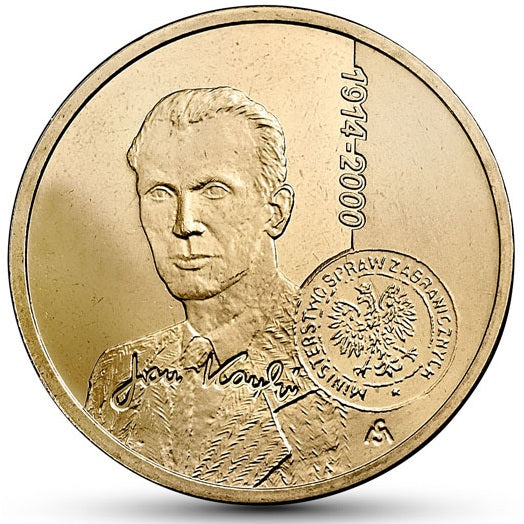 2 zł, 100. rocznica urodzin Jana Karskiego (1914-2000), 2014