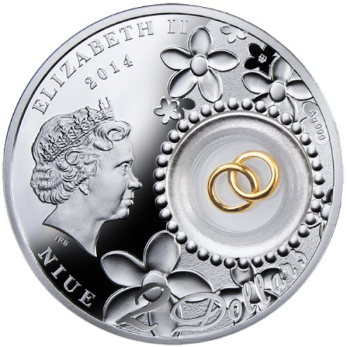 2 $, Moneta weselna - "Szczęścia i miłości" (Love and happiness), 2014