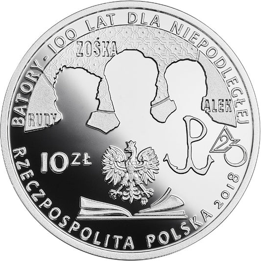 10 zł, 100-lecie powstania Gimnazjum i Liceum im. Stefana Batorego w Warszawie, 2018