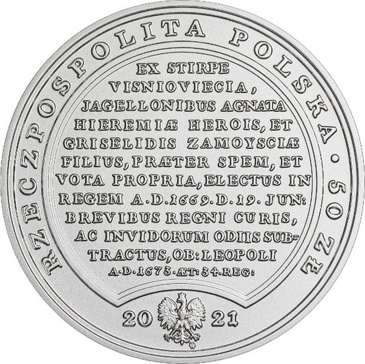 50 zł, Skarby Stanisława Augusta - Michał Korybut Wiśniowiecki, 2021