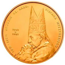 2 zł, 100. rocznica urodzin Księdza Kardynała Stefana Wyszyńskiego (1901-1981), 2001