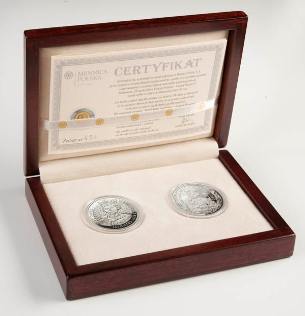 Koronowani Królowie Polski - Ludwik Węgierski (1370-1382) - zestaw srebrny, 2008